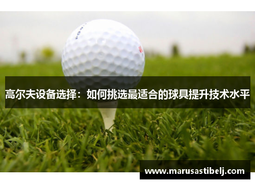 高尔夫设备选择：如何挑选最适合的球具提升技术水平